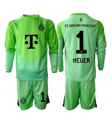 Bayern Munich Manuel Neuer #1 Målmand Hjemmebanetrøje Børn 2025-26 Langærmet (+ Korte bukser)